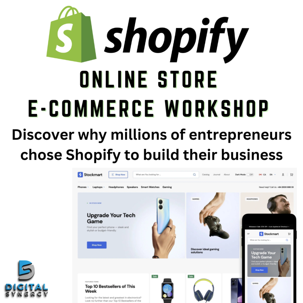 Shopify E-commerce Online Store Workshop Webinar