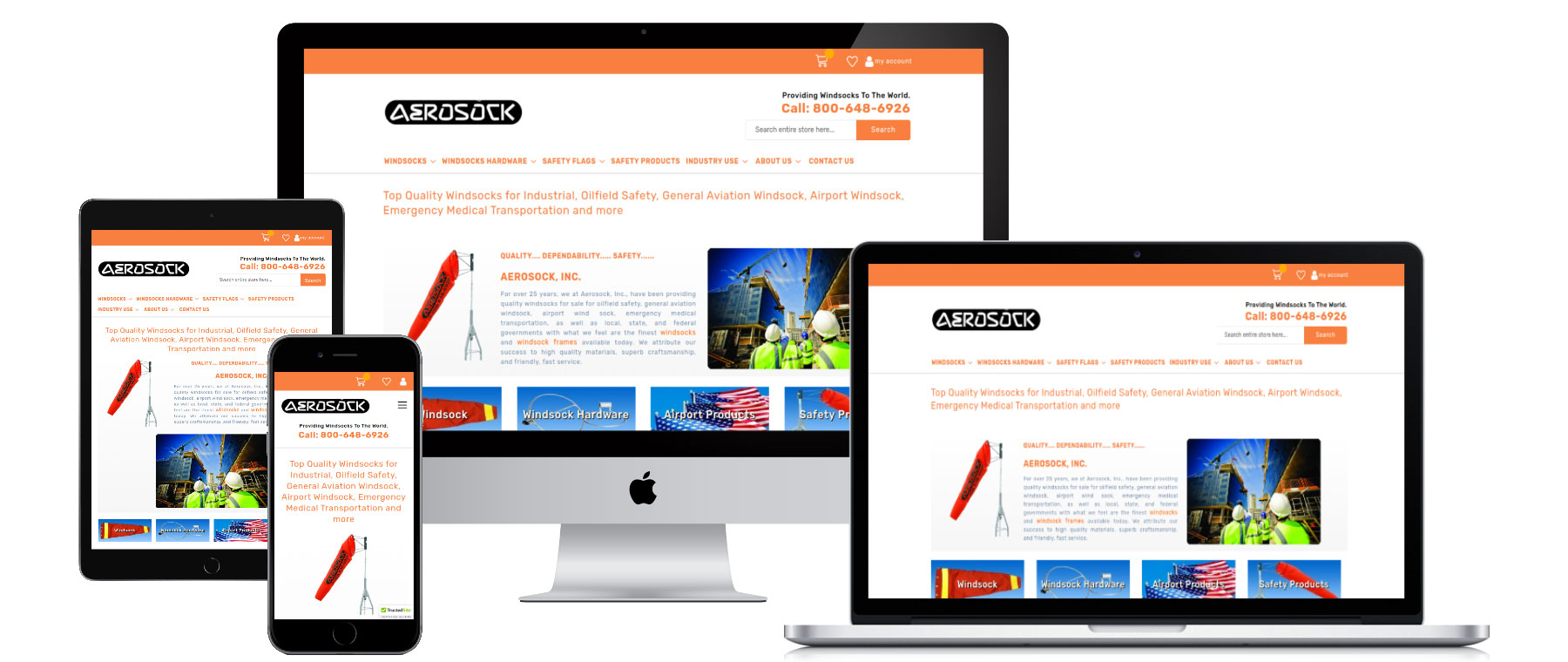 Aero Sock Website Design and Development