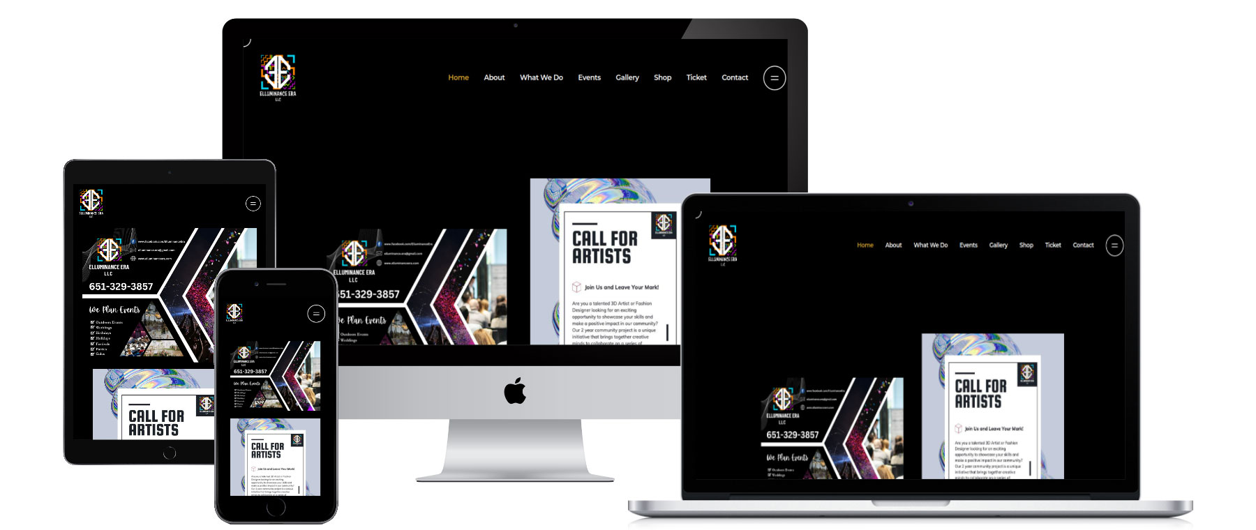 Elluminance Era Website design