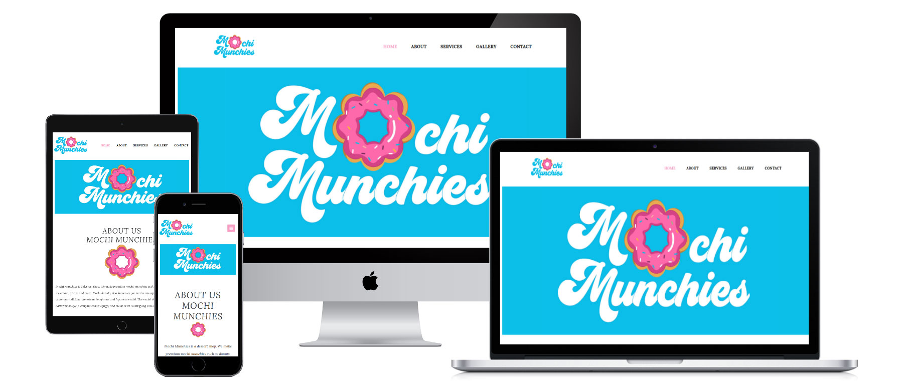 Mochi Munchies website design