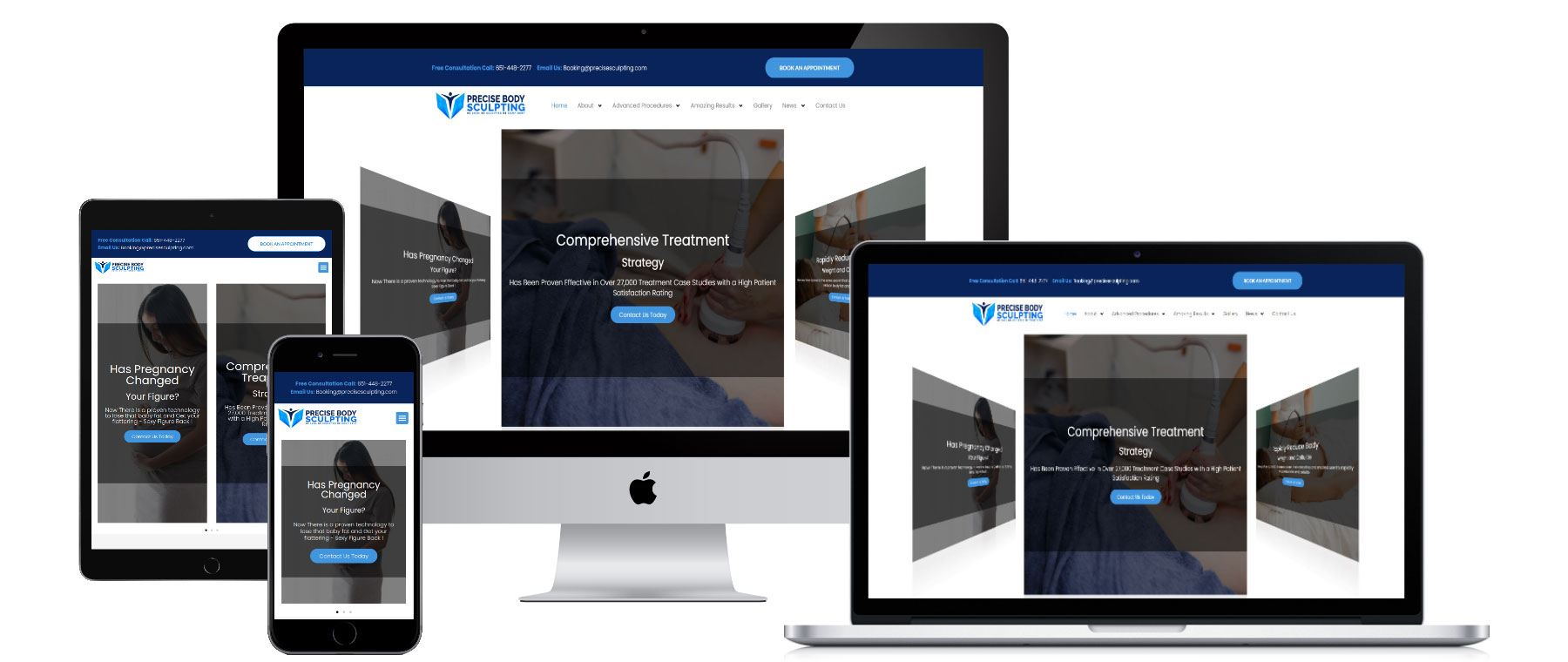 precisesculpting website design