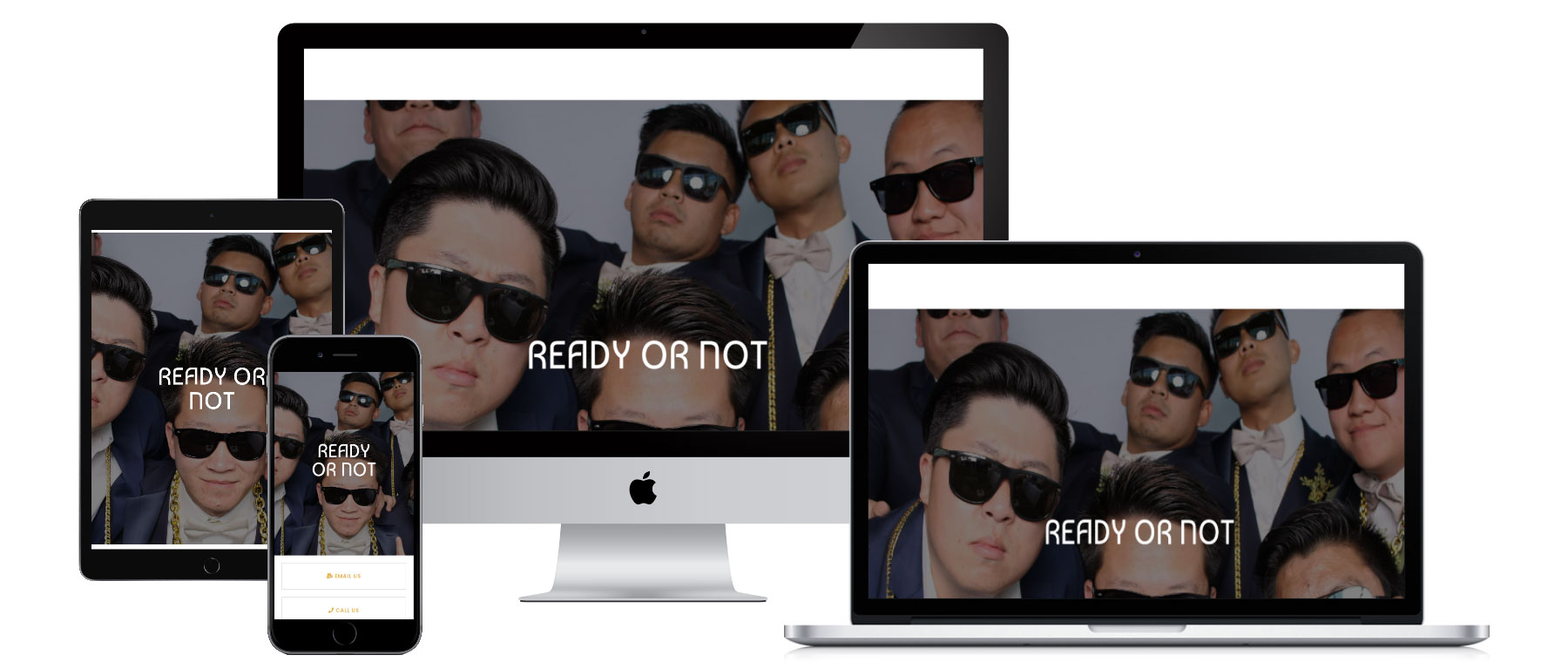 ready or not photobooth website design and development
