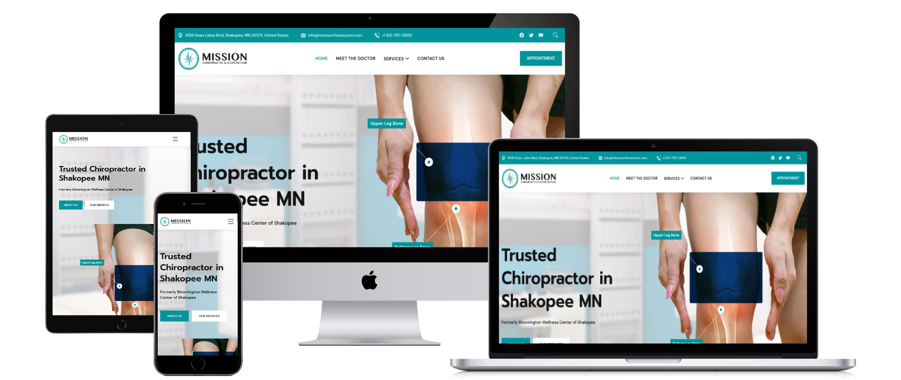 web design for Mission Chiropractic & Acupuncture